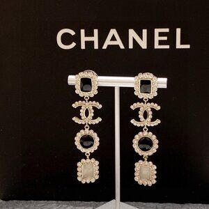Chanel Crystal & Resin Drop Earrings